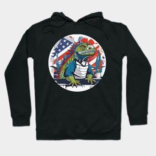 Iguana flag Hoodie